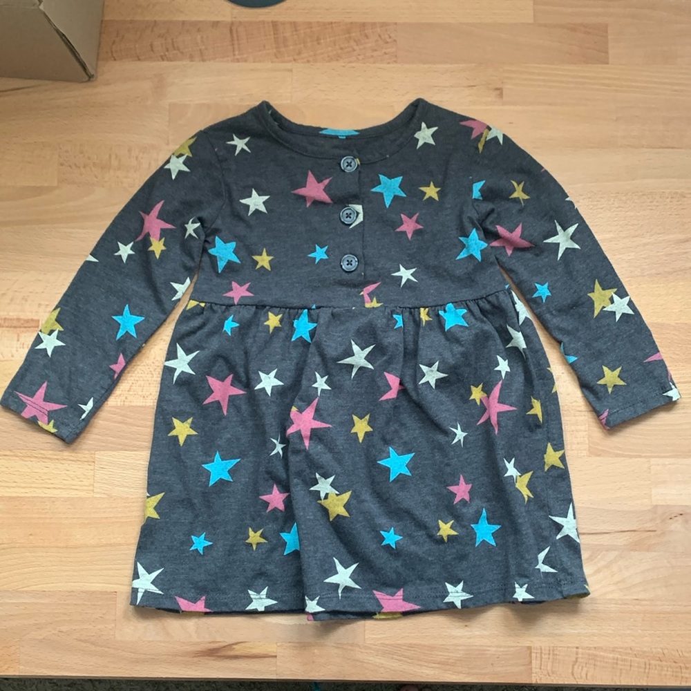 Okie Dokie 2T Stars Dress EUC